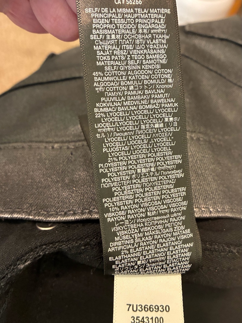 7 for All Mankind Metallic Slim Jeans - Picture 16 of 16
